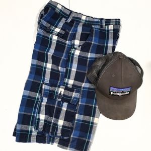 Arizona Plaid Cargo Short Size 20 Adjustable Waist